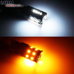 รถไม่มีไฮเปอร์แฟลชสวิตช์กลับ7440 <span class=keywords><strong>LED</strong></span> W21W T20หลอดไฟ <span class=keywords><strong>LED</strong></span> สำหรับไฟวิ่งกลางวันสัญญาณไฟเลี้ยว