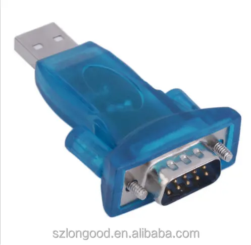 Convertidor de adaptador macho USB 2,0 a serie RS232 RS 232 DB9 de 9 pines para Win7 64 32