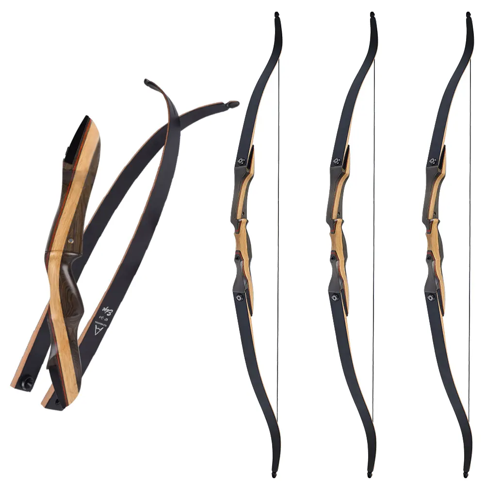 High Quality Archery Hunting Takedown Recurve Bow Traditional Wooden Bow Archery