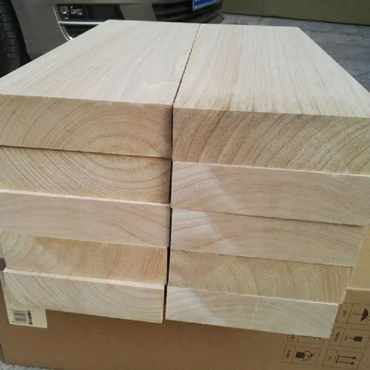 58Mm Zaag Hout Paulownia Hout Natuur Kleur Zonder Lijm