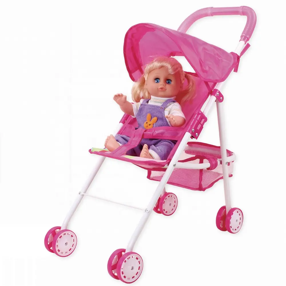 China wholesale 14 inch doll and baby doll stroller with car seat