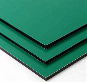 Mattgrüne 3mm Aluminium-Verbund platte ACP-Platte PVDF-beschichtet für Bau immobilien