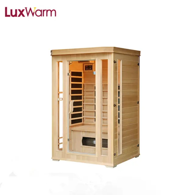 Hemlock infrared sauna with ceramic and carbon combined for 2 people