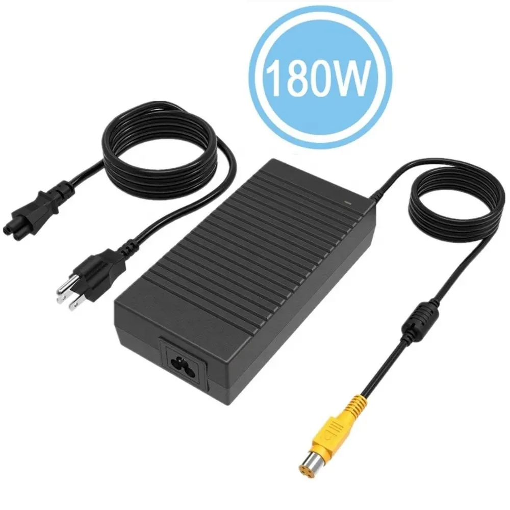 AC adattatore di alimentazione 19 v 9.5A 180 w 4 pin con giallo/nero testa rotonda per notebook Toshiba adattatore caricatore