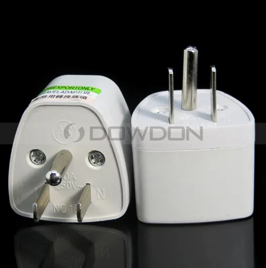 Adaptateur d'alimentation de voyage 3 broches, 250V, 10a, norme UK vers US, prise européenne et américaine