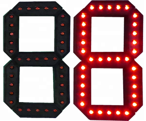 Outdoor 6 8 10 12 14 16 pollici di grandi dimensioni 7 sette segmenti led modulo display per la stazione di gas visualizzazione segno - Product Image 3