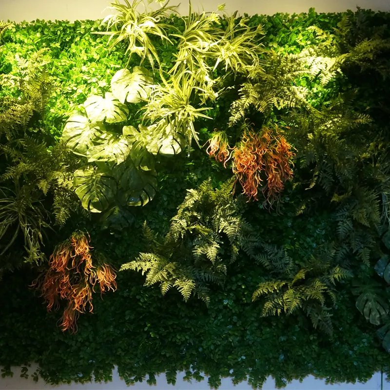 Formato su misura anti-uv garden hotel decorazione della casa magnolia foglie artificiali verde fingendo flant parete pianta