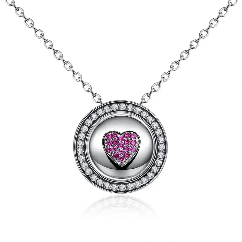 BAGREER SCN056, новейшее ожерелье с кулоном в виде рубинового сердца и банта в Париже, позолоченное ожерелье с фианитами, ювелирные изделия с кристаллами