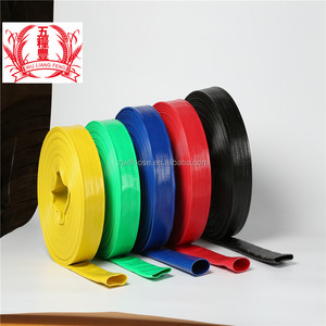 ท่อพีวีซีสำหรับงานหนักขนาดเส้นผ่าศูนย์กลางขนาดใหญ่10บาร์สีเหลือง2นิ้วท่อส่งน้ำแบนท่อผ้าใบ - Product Image 2