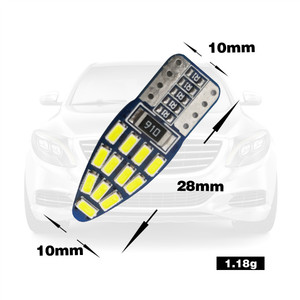 Mükemmel LED Canbus T10 24smd 3014 LED araba işık Canbus canbus t10 led Canbus 194 hata ücretsiz beyaz/sarı/yeşil ampuller - Product Image 2