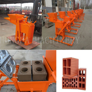 2-40 Interlocking Clay Pressed อิฐคู่มือเครื่องบีบอัด Earth บล็อกเครื่องและโคลนเครื่องอิฐ - Product Image 2