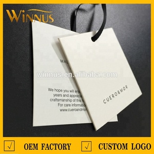 定制品牌名纸标签服装精品厚纸板吊牌印刷 - Product Image 2