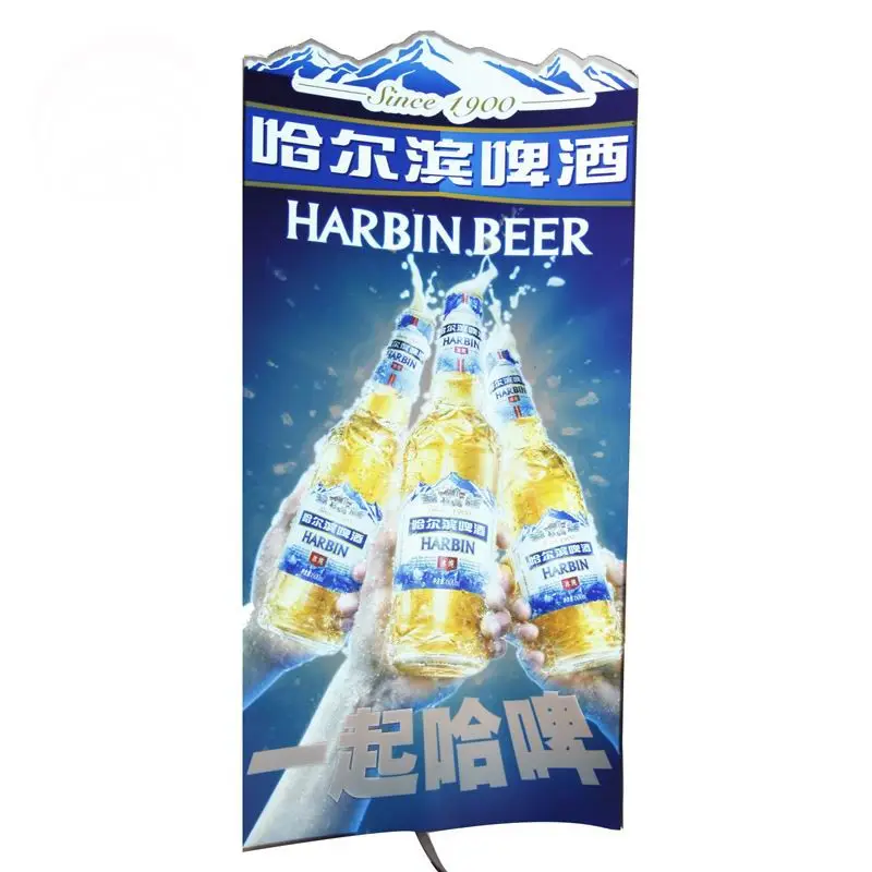 Cao Sáng Ngoài Trời Khuyến Mãi LED Hoạt Hình Nhấp Nháy EL Poster Đường Phố Dấu Hiệu Quảng Cáo Với 220V Điều Khiển