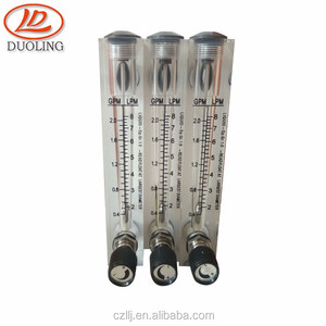 带阀水流量计空气流量计面板安装丙烯酸流量计 - Product Image 1