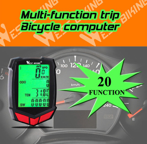 WEST BIKING 20 Functions <strong>Wireless</strong> Bike <strong>Computer</strong> Waterproof Speed Odometer Road <strong>Cycling</strong> Mount Sensor Exercise Bicycle <strong>Computer</strong> - Product Image 6