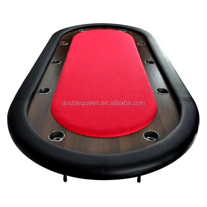 2014 جديد تصميم لعبة البوكر طاولة مسبح مع الأحمر سرعة القماش