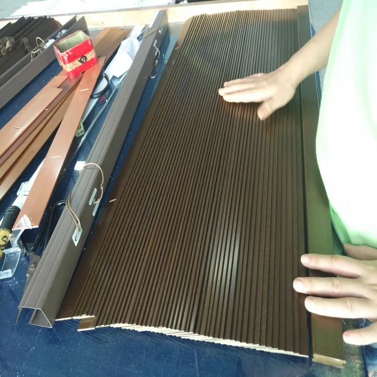 High quality professional wooden venetian blinds for sliding glass doors