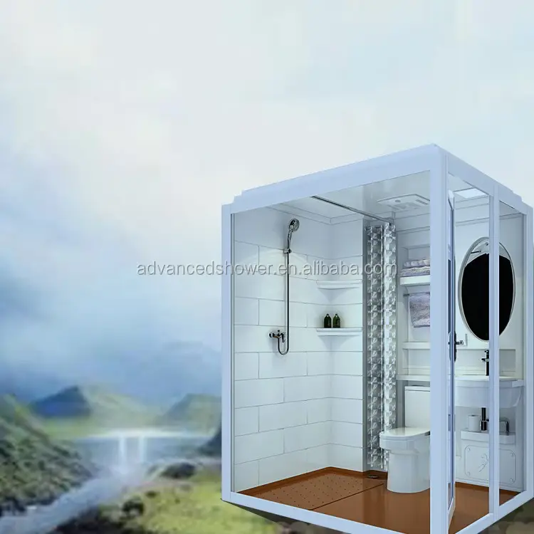 Unidad de baño prefabricada SMC, baño modular todo en uno a la moda, con lavabo para casa, remolque, hotel