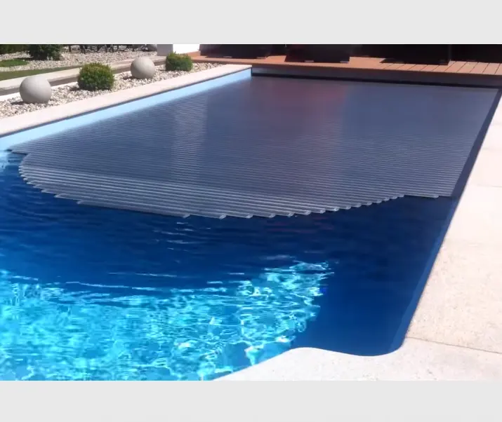 Niederlande beliebte outdoor/indoor elektrische polycarbonat schwimmbad abdeckung