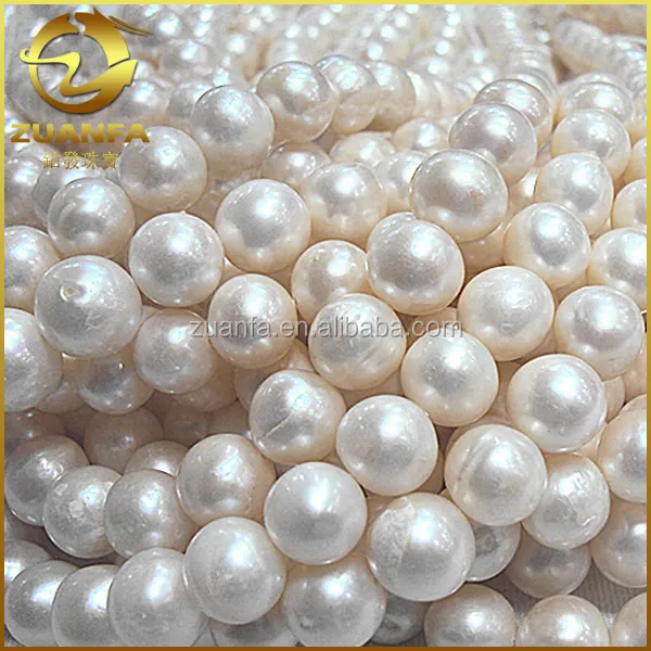 Perle aaa di perle d'acqua dolce all'ingrosso rotonde bianche da 6mm