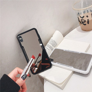 高級かわいい3Dハードアクリルバックカウデビルホーンカバーミラー電話ケースiPhone7 6 6s 5 8 Plus X XS Max XR