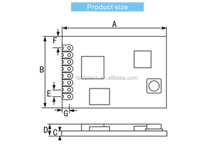 アクティブRFID 2.4Gワイヤレスデータ伝送モジュールSMD nRF24L01 2.4Gワイヤレスrf送信機と受信機モジュール - Product Image 2
