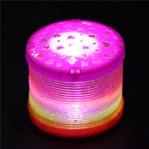 2018ขายร้อนใหม่เรืองแสงวงกลมสีรุ้งของเล่น LED แฟลชแหวนสีรุ้งของขวัญพลาสติกสำหรับเด็กที่มีสีสันกระพริบของเล่นขายส่ง - Product Image 1