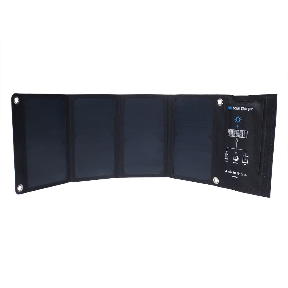 Складные солнечные мини-панели 24 Вт на заказ, солнечные панели, солнечное зарядное устройство, внешний аккумулятор usb для мобильных солнечных панелей для дома