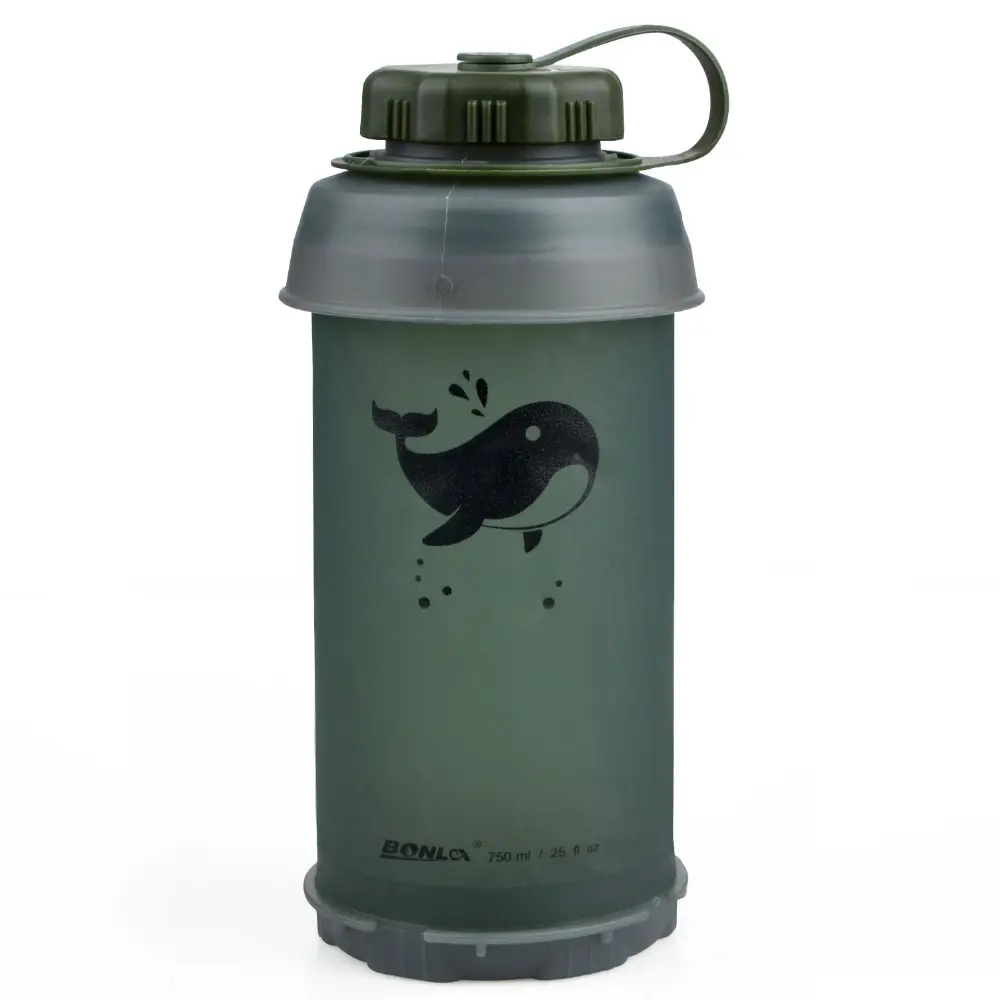 750 ml de TPU de la vejiga de agua de botella de agua plegable hidratación vejiga senderismo agua de la vejiga deportes de equipo