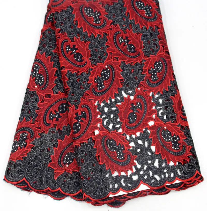 Di alta qualità più colori ricamo maglia francese africano tessuto di pizzo per abito formale Abaya Dubai