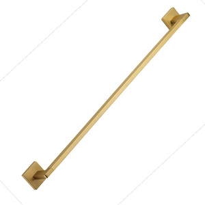 浴室衛生陶器のアクセサリーブラシゴールドカラーのダブルタオルロッド - Product Image 1