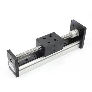 Tornillo de bola motorizado compacto de 100mm, carril de guía lineal para corte o impresora 3d, guía de movimiento lineal cnc, bajo precio - Product Image 2