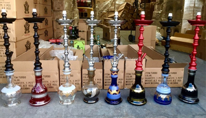 吸入专业烟雾水烟制造商手工吹制玻璃涡轮水烟