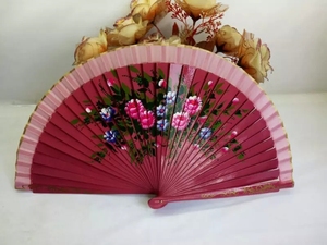 Wooden Crafts Hand Painted Spanish <strong>Fan</strong>