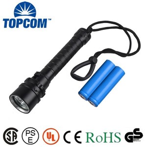 Có thể sạc lại từ chống thấm nước IP68 mạnh mẽ xml-l2 scuba ngọn đuốc dẫn lặn dưới nước 100m đèn pin quân sự chất lượng - Product Image 1