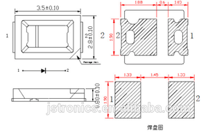 1 Watt 3V 6V 9V Smd <strong>Led</strong> 5730 5630 2835 1W 130lm - Product Image 2