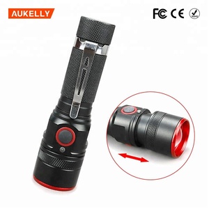 Aukelly Nhôm 4 Chế Độ T6 LED 2000 Lumens LED Có Thể Sạc Lại Dài Phạm Vi 2Km Torch Ánh Sáng X800 Chiến Thuật Đèn Pin - Product Image 3