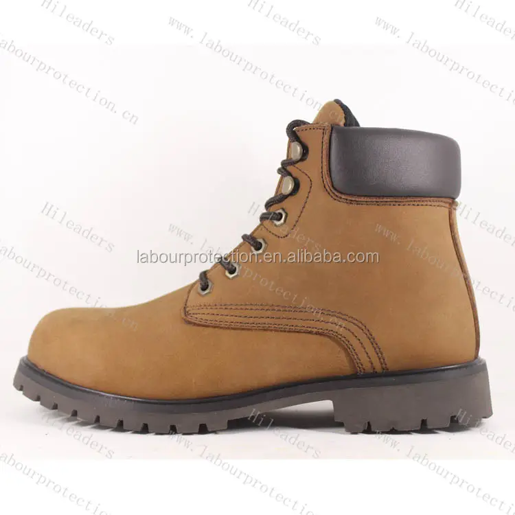 Nubuck أحذية السلامة من الجلد/الصلب اصبع القدم حذاء برقبة للعمل