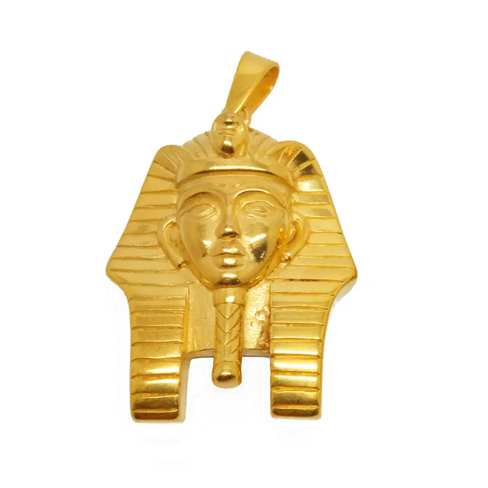 Olivia Punk Stile Antico Re Faraone di Fascino In Acciaio Inox 18k Oro Reale Placcato Egiziano Pendente di Fascino
