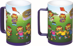 Good Quality Plastic Puzzle Mug 260ml Puzzle Children Mug <strong>Rotating</strong> <strong>Cup</strong>