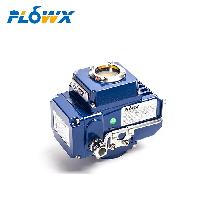 FLOWX marca de Tipo motorizado regular 4-20Ma Mini Rotary actuador eléctrico para válvula de bola de la válvula de mariposa