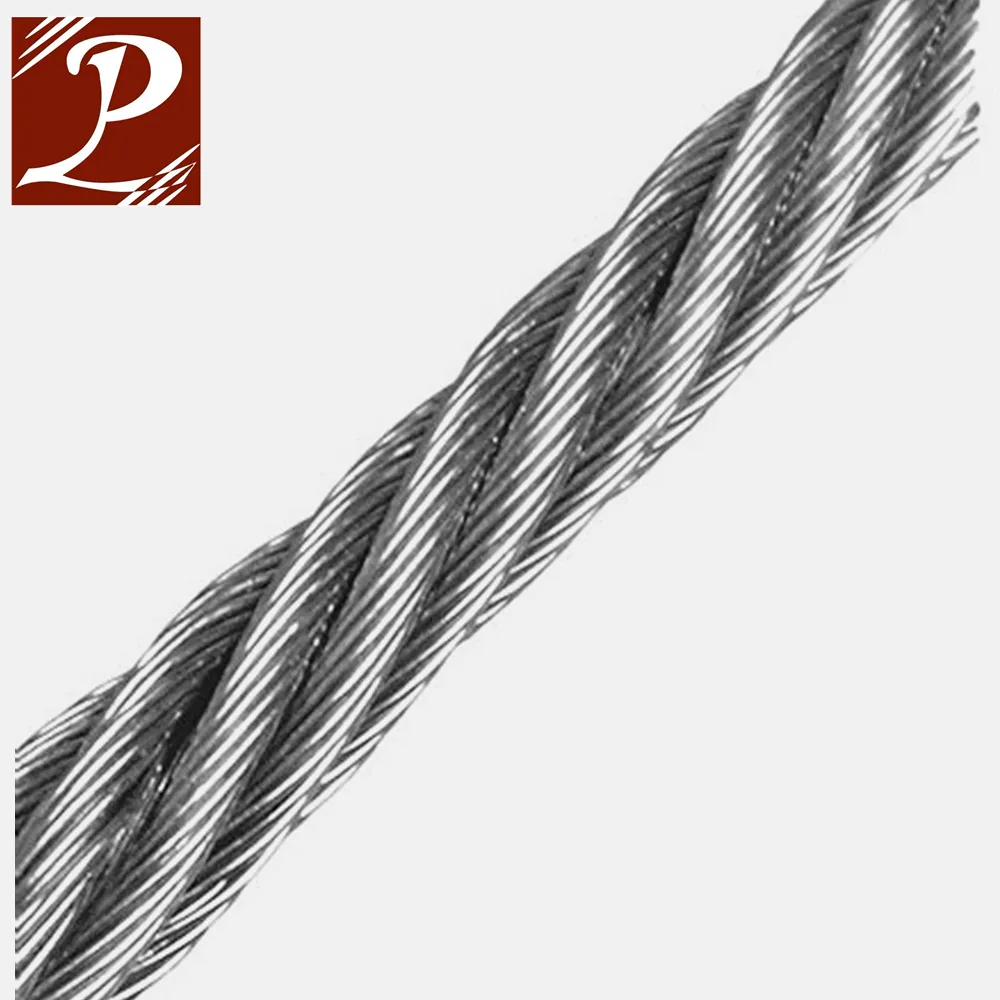 Factory Supply 6x36 Galvanized or stainless Steel Wire Rope