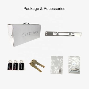 Sistema de bloqueo de puerta de seguridad frontal de tarjeta biométrica electrónica sin llave con huella Digital inteligente para el hogar, apartamento, residencial - Product Image 6