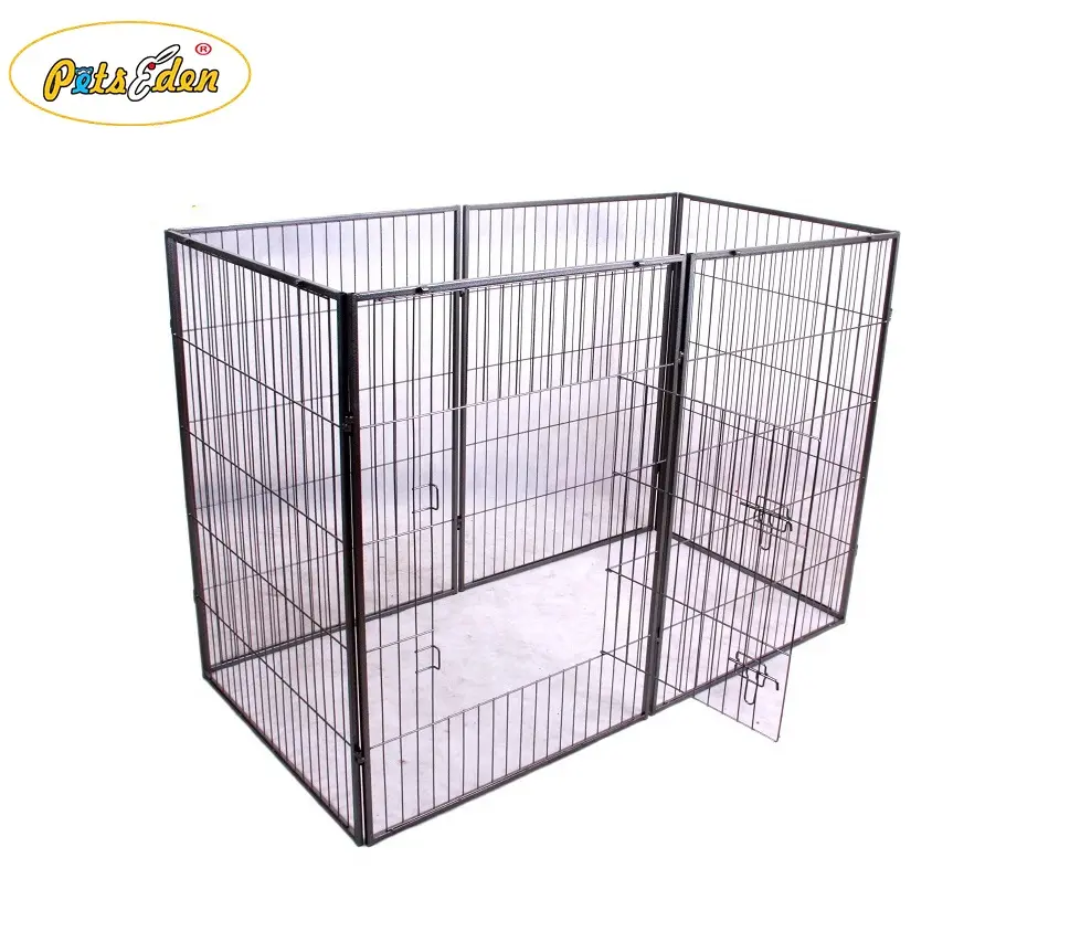 6 Panels Metal tube Dog pet Playpen animals exercise and Run Fence