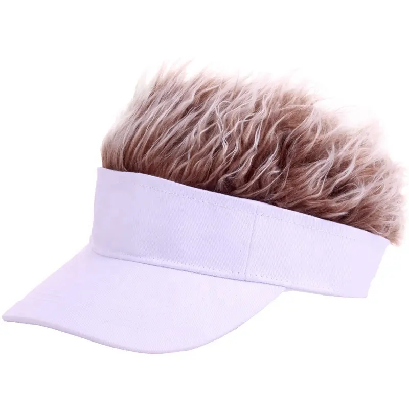 Вентилируемая летняя шляпа с солнцезащитным козырьком и париком