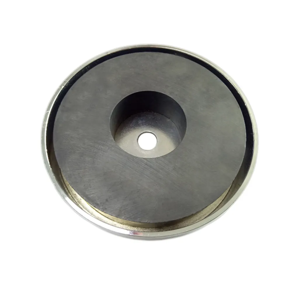 China factory made cheap botton ceramic permanent pot ferrite magnet