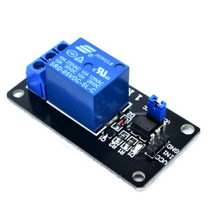 Módulo de relé de 5V con salida de relé optoacoplador Módulo de relé de 1 vía Placa PCB negra
