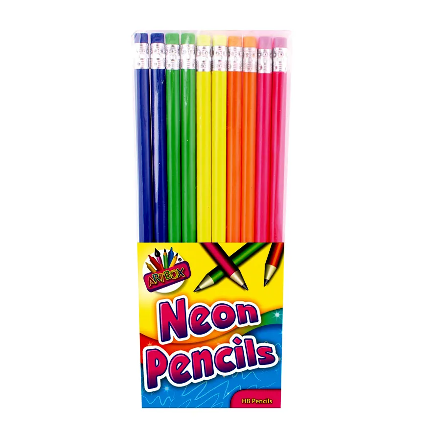 12 неоновых карандашей