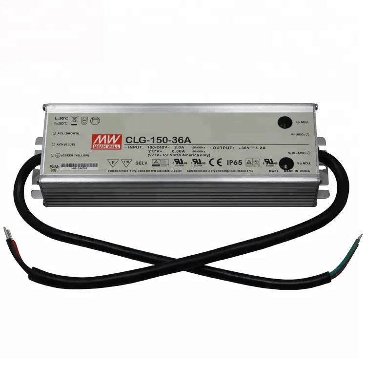Ortalama kuyu CLG-150-36A 150W 36V 4.2A sabit gerilim ortalama İyİ clg15036a ayarlanabilir LED sürücü