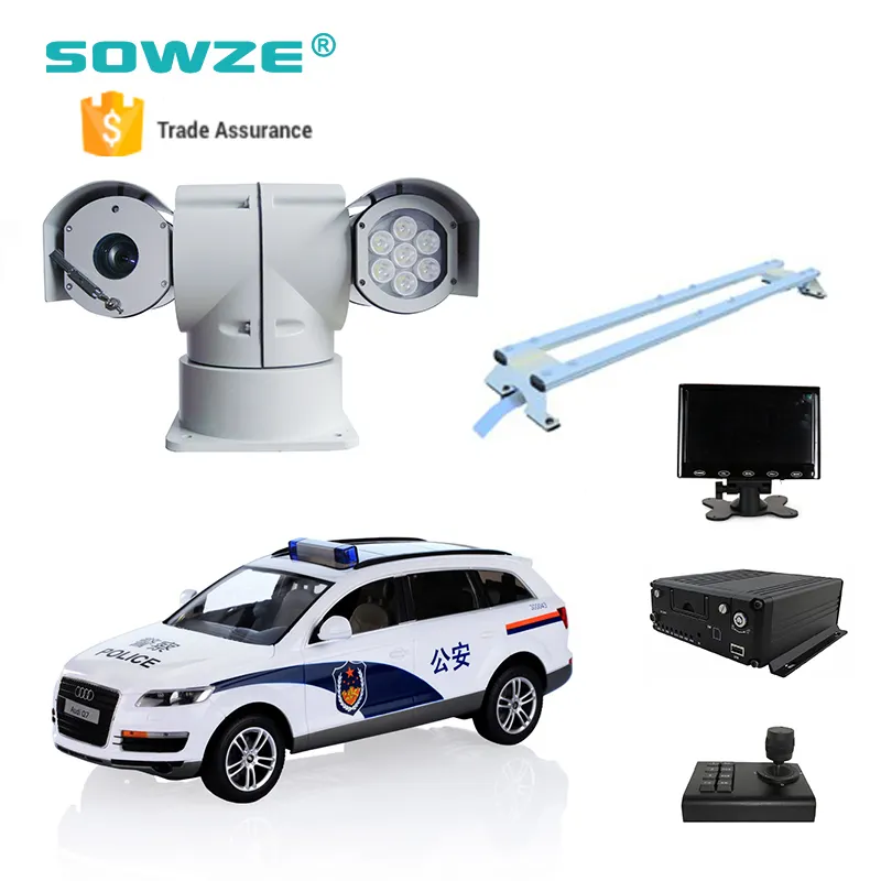 High Definition HD T-shaped PTZ Camera System with HD NVR, Keyboard Controller and Monitor for Vehicle